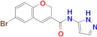 6-bromo-N-(1H-pyrazol-5-yl)-2H-chromene-3-carboxamide