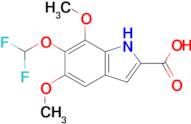 6-(Difluoromethoxy)-5,7-dimethoxy-1h-indole-2-carboxylic acid
