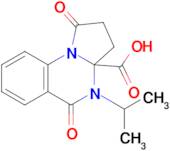 4-Isopropyl-1,5-dioxo-2,3,4,5-tetrahydropyrrolo[1,2-a]quinazoline-3a(1h)-carboxylic acid