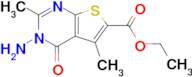 Ethyl 3-amino-2,5-dimethyl-4-oxo-3,4-dihydrothieno[2,3-d]pyrimidine-6-carboxylate