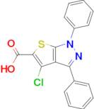 4-Chloro-1,3-diphenyl-1h-thieno[2,3-c]pyrazole-5-carboxylic acid