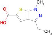 3-Ethyl-1-methyl-1h-thieno[2,3-c]pyrazole-5-carboxylic acid