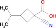 1-Cyano-3-isopropylcyclobutane-1-carboxylic acid