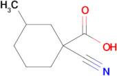 1-Cyano-3-methylcyclohexane-1-carboxylic acid