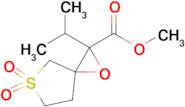 Methyl 2-isopropyl-1-oxa-5-thiaspiro[2.4]heptane-2-carboxylate 5,5-dioxide