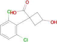 1-(2,6-Dichlorophenyl)-3-hydroxycyclobutane-1-carboxylic acid