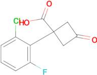 1-(2-Chloro-6-fluorophenyl)-3-oxocyclobutane-1-carboxylic acid