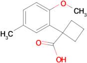 1-(2-Methoxy-5-methylphenyl)cyclobutane-1-carboxylic acid