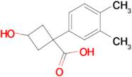 1-(3,4-Dimethylphenyl)-3-hydroxycyclobutane-1-carboxylic acid