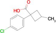 1-(4-Chlorophenyl)-3-methylcyclobutane-1-carboxylic acid