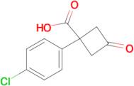 1-(4-Chlorophenyl)-3-oxocyclobutane-1-carboxylic acid