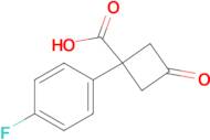 1-(4-Fluorophenyl)-3-oxocyclobutane-1-carboxylic acid