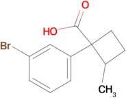 1-(3-Bromophenyl)-2-methylcyclobutane-1-carboxylic acid