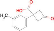 3-Oxo-1-(m-tolyl)cyclobutane-1-carboxylic acid