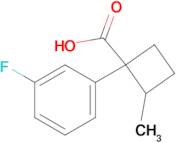 1-(3-Fluorophenyl)-2-methylcyclobutane-1-carboxylic acid