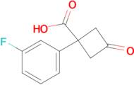 1-(3-Fluorophenyl)-3-oxocyclobutane-1-carboxylic acid