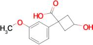 3-Hydroxy-1-(3-methoxyphenyl)cyclobutane-1-carboxylic acid