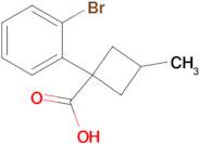 1-(2-Bromophenyl)-3-methylcyclobutane-1-carboxylic acid