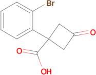 1-(2-Bromophenyl)-3-oxocyclobutane-1-carboxylic acid