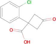 1-(2-Chlorophenyl)-3-oxocyclobutane-1-carboxylic acid