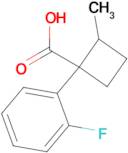 1-(2-Fluorophenyl)-2-methylcyclobutane-1-carboxylic acid