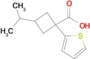 3-Isopropyl-1-(thiophen-2-yl)cyclobutane-1-carboxylic acid