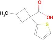 3-Methyl-1-(thiophen-2-yl)cyclobutane-1-carboxylic acid