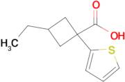 3-Ethyl-1-(thiophen-2-yl)cyclobutane-1-carboxylic acid