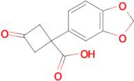 1-(Benzo[d][1,3]dioxol-5-yl)-3-oxocyclobutane-1-carboxylic acid