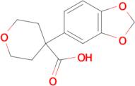 4-(Benzo[d][1,3]dioxol-5-yl)tetrahydro-2h-pyran-4-carboxylic acid