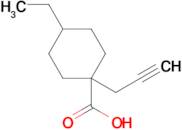 4-Ethyl-1-(prop-2-yn-1-yl)cyclohexane-1-carboxylic acid