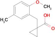 1-(2-Methoxy-5-methylbenzyl)cyclopropane-1-carboxylic acid