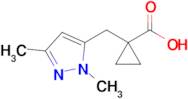 1-((1,3-Dimethyl-1h-pyrazol-5-yl)methyl)cyclopropane-1-carboxylic acid