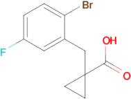 1-(2-Bromo-5-fluorobenzyl)cyclopropane-1-carboxylic acid