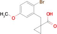 1-(2-Bromo-5-methoxybenzyl)cyclopropane-1-carboxylic acid