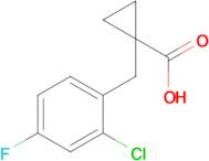 1-(2-Chloro-4-fluorobenzyl)cyclopropane-1-carboxylic acid