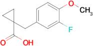 1-(3-Fluoro-4-methoxybenzyl)cyclopropane-1-carboxylic acid