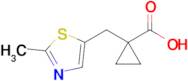 1-((2-Methylthiazol-5-yl)methyl)cyclopropane-1-carboxylic acid