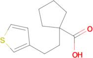 1-(2-(Thiophen-3-yl)ethyl)cyclopentane-1-carboxylic acid