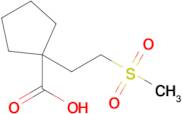 1-(2-(Methylsulfonyl)ethyl)cyclopentane-1-carboxylic acid