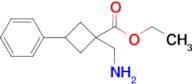 Ethyl 1-(aminomethyl)-3-phenylcyclobutane-1-carboxylate