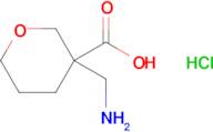 3-(Aminomethyl)tetrahydro-2h-pyran-3-carboxylic acid hydrochloride