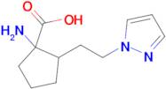 2-(2-(1h-Pyrazol-1-yl)ethyl)-1-aminocyclopentane-1-carboxylic acid