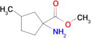 Methyl 1-amino-3-methylcyclopentane-1-carboxylate