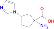 1-Amino-3-(1h-imidazol-1-yl)cyclopentane-1-carboxylic acid
