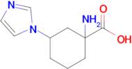 1-Amino-3-(1h-imidazol-1-yl)cyclohexane-1-carboxylic acid