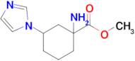 Methyl 1-amino-3-(1h-imidazol-1-yl)cyclohexane-1-carboxylate