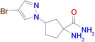 1-Amino-3-(4-bromo-1h-pyrazol-1-yl)cyclopentane-1-carboxamide