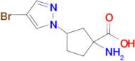 1-Amino-3-(4-bromo-1h-pyrazol-1-yl)cyclopentane-1-carboxylic acid