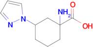 1-Amino-3-(1h-pyrazol-1-yl)cyclohexane-1-carboxylic acid